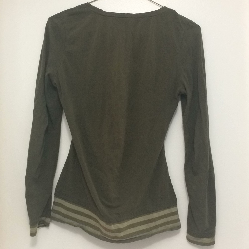 Faux-layered long sleeved shirt - Picture 3 of 3